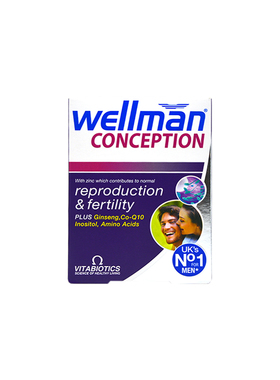 27年3月英国Wellman Conception男士备孕孕前调理叶酸30粒