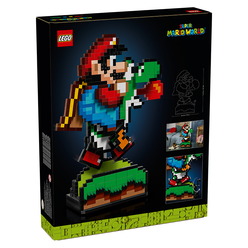 LEGO乐高71438马力欧和耀西可动模型儿童益智拼装积木男女孩玩具