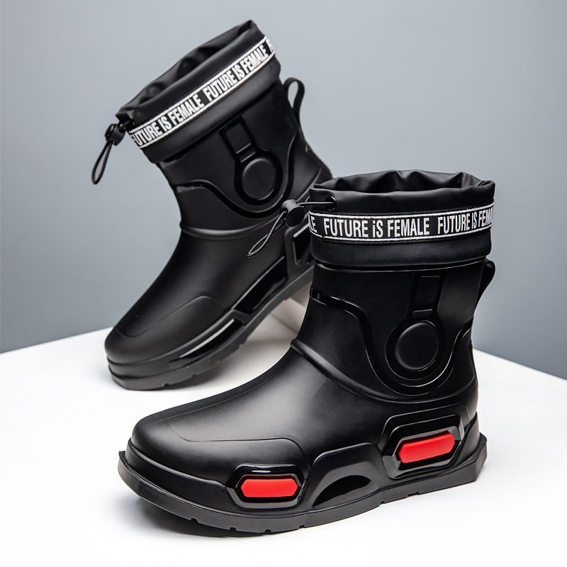 厚底雨鞋男款户外软底雨靴胶鞋