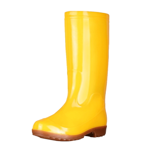 养殖场雨鞋防滑耐酸碱长筒胶鞋加厚软底中筒雨靴厨房厨师防污水鞋