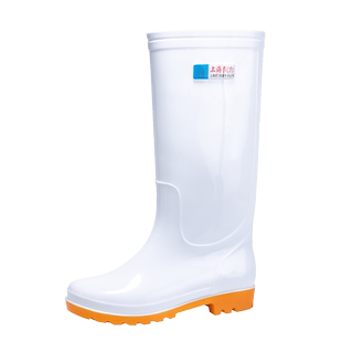 长筒白色雨靴36-44码男女款大码胶鞋厨房厨师养殖场专用防水胶鞋
