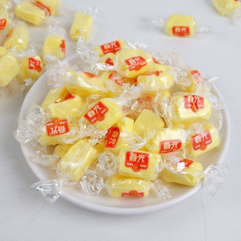 【年货散糖】春光榴莲糖500g散装 椰奶糖果零食年货喜糖