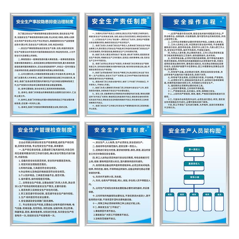 安全生产管理制度牌工厂车间仓库消防安全机械操作规程警示标识牌汽修厂二三类公司企业规章制度上墙全套定制