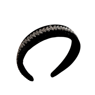 高颅顶发箍女高级感洋气时尚水钻海绵宽边压发卡2023新款丝绒头箍