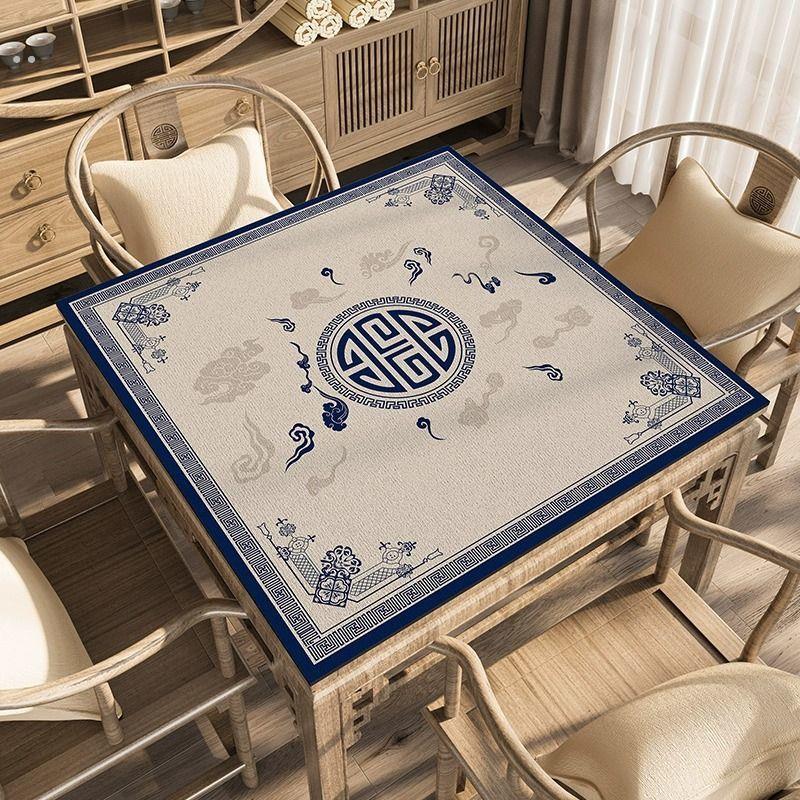 麻将桌静音桌布扑克牌台布麻将布桌垫加厚防滑垫子桌面打牌麻将垫