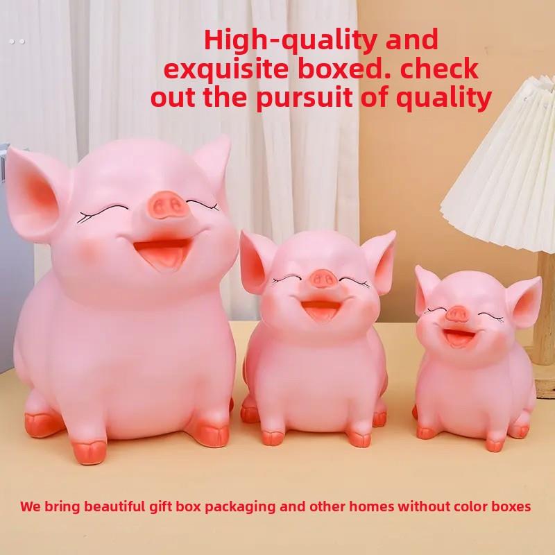 可爱的储蓄罐生日礼物桌面装饰乙烯基成人儿童的超大容量储蓄罐