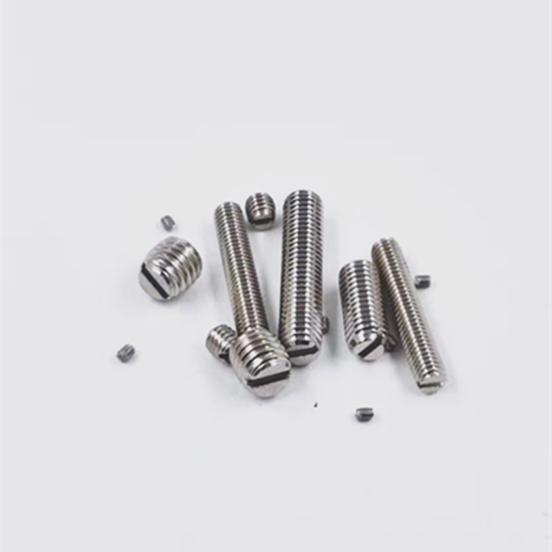73.M1.6X2-M2*8.M2.5不锈钢304一字平端紧定螺钉机米开槽无头螺丝