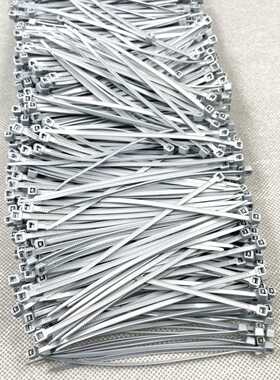 银灰色扎带3x100-5x300 1000根/包理线捆扎带自锁式尼龙扎带扣