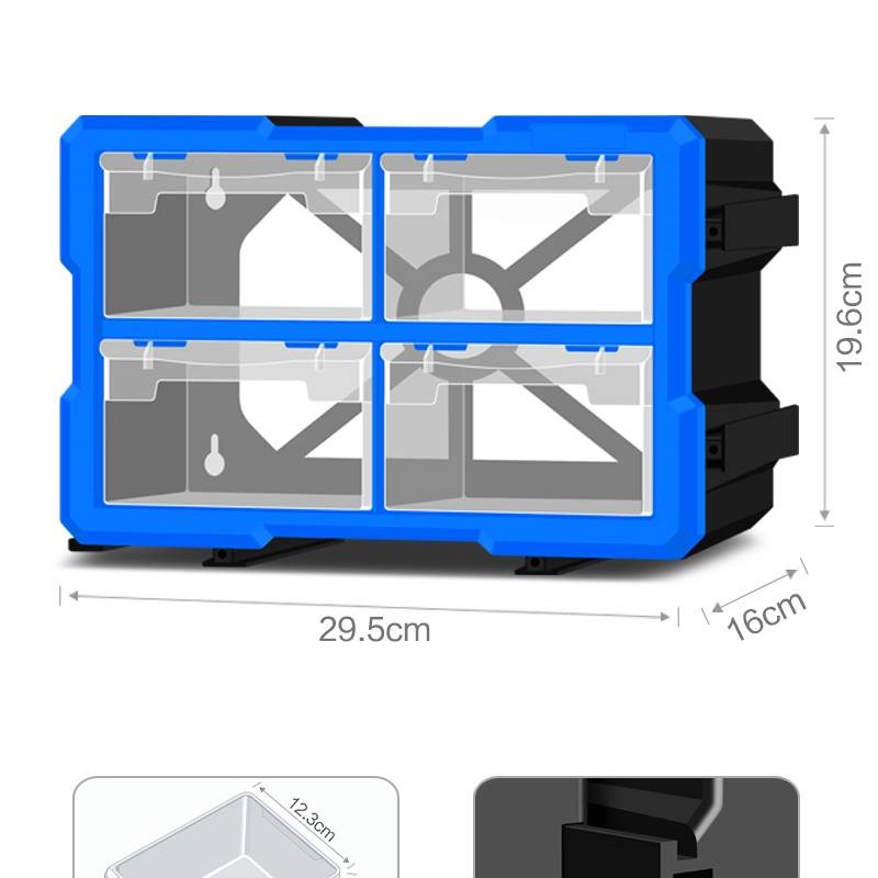 抽屉式零件盒分格储物箱五金工具配件电子元器件分类柜螺丝收纳盒