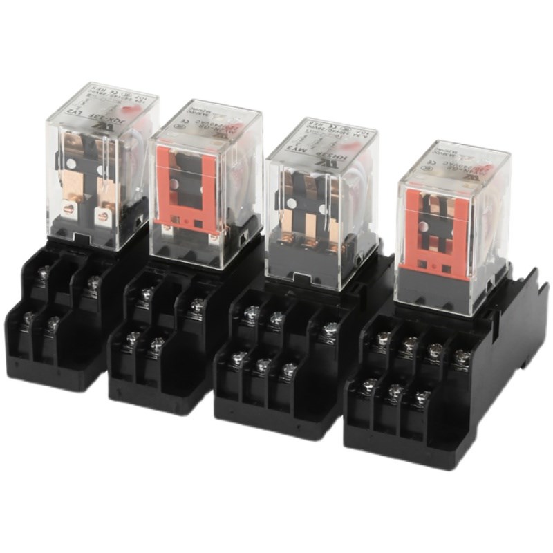 HH52P小型中间继电器MY2NJMY4NJ直流5V24V交流220V8脚14脚HH54P