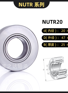 车床中心架重型支撑滚轮轴承NUTR15 17 20 3072 4090 45100 50110