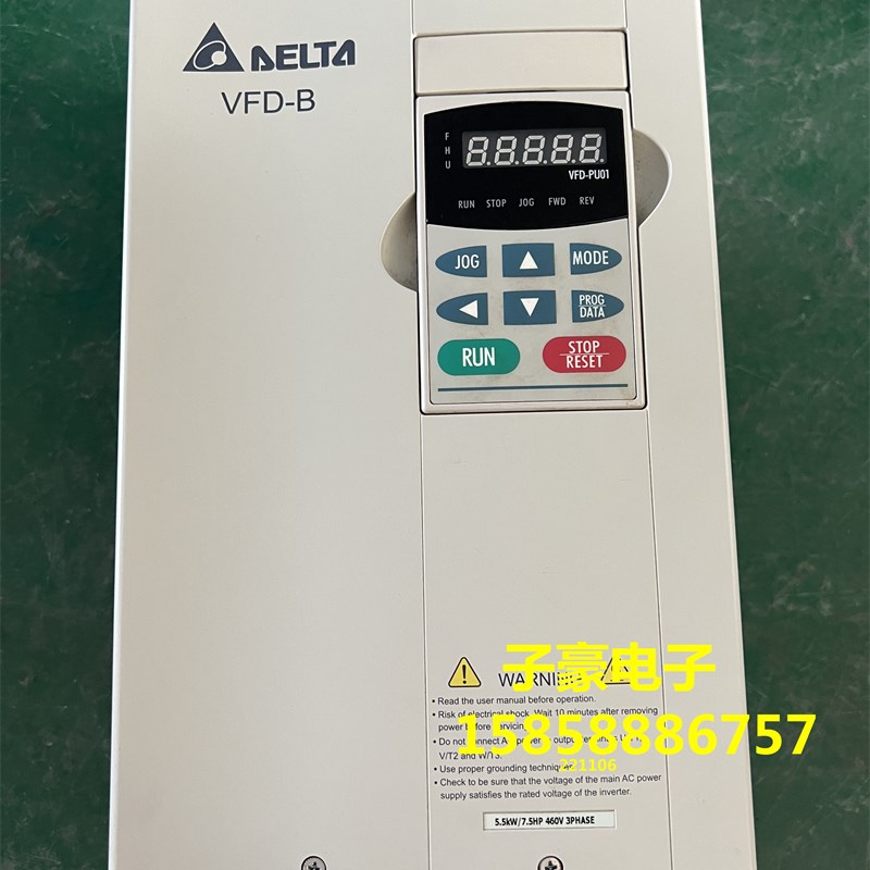 台达变频器VFD055B43A/VFD-B/380V/5.5kw 拆机测好包好 现货 漂亮