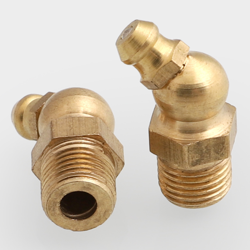 黄油嘴铜油嘴油嘴头铜油杯油咀油枪注油嘴黄油枪头弯油嘴M6M8M10