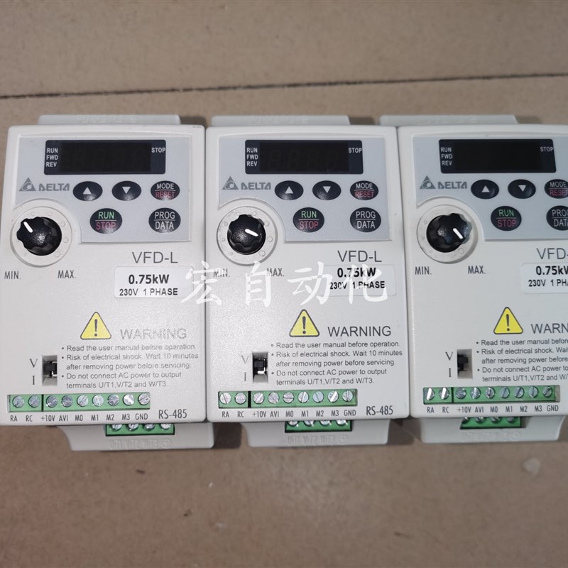 台达变频器VFD002/004/007L21A原装拆机VFD-L0.2/0.4/0.75KW包好