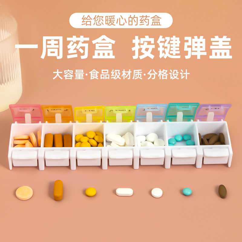 食品级药盒早晚防吃错一星期图片