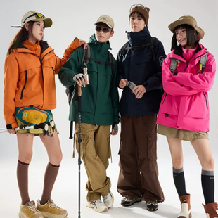 2025秋冬爆款 冲锋衣户外防风保暖登山服夹克两件套高品质 男女同款