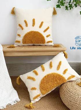 波西米亚北欧ins簇绒抱枕Bohemian tufted pillow sofa, cushion