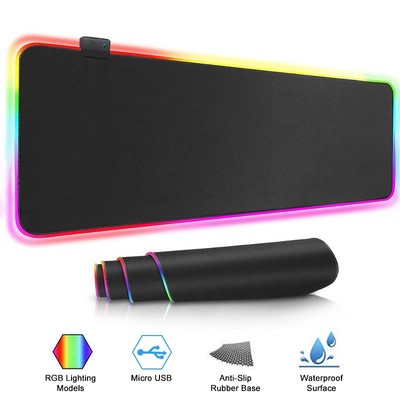 RGB Mouse Pad Gaming Mousepad Gamer Large Desk Backlit Mats