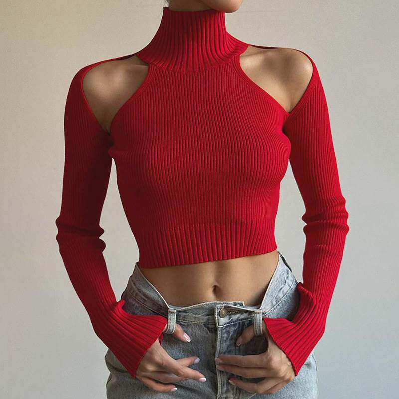 2023 women fashion sexy strapless top women's slim botto