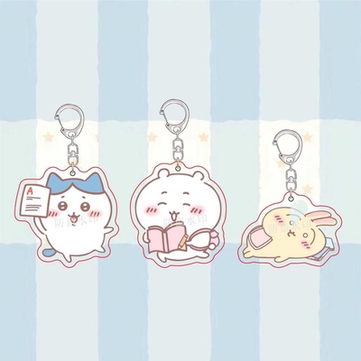 chiikawa上学系列可爱小八吉伊乌萨奇周边亚克力钥匙扣装饰小礼物