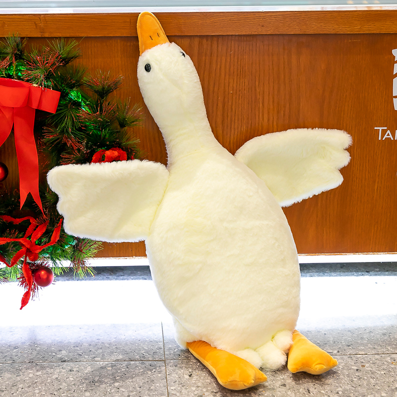 网红大白鹅抱枕毛绒玩具趴鹅