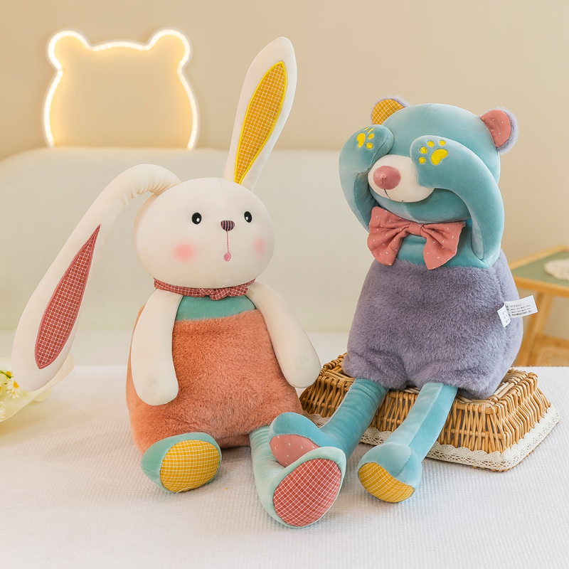 卡通安抚提拉兔子玩偶抱睡