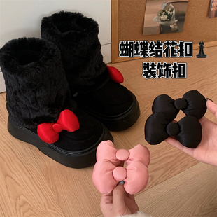 饰品 细细条 少女心别针鞋 扣ins鞋 子配饰DIY网红蝴蝶结甜美百搭装