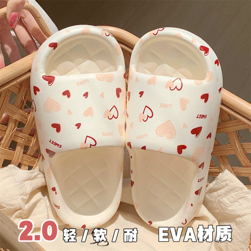 细细条甜美少女心EVA软底凉拖鞋