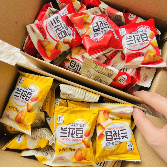 善美源蚕豆蚕豆麻辣解馋零食小吃休闲食品大全小包装牛肉香辣味