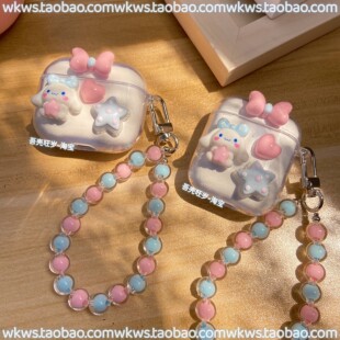 玉桂狗适用漫步者lollipodsplus保护套花再N2pods耳机壳lolli3anc可爱Minibuds2大耳狗magicair女zeroace软X1