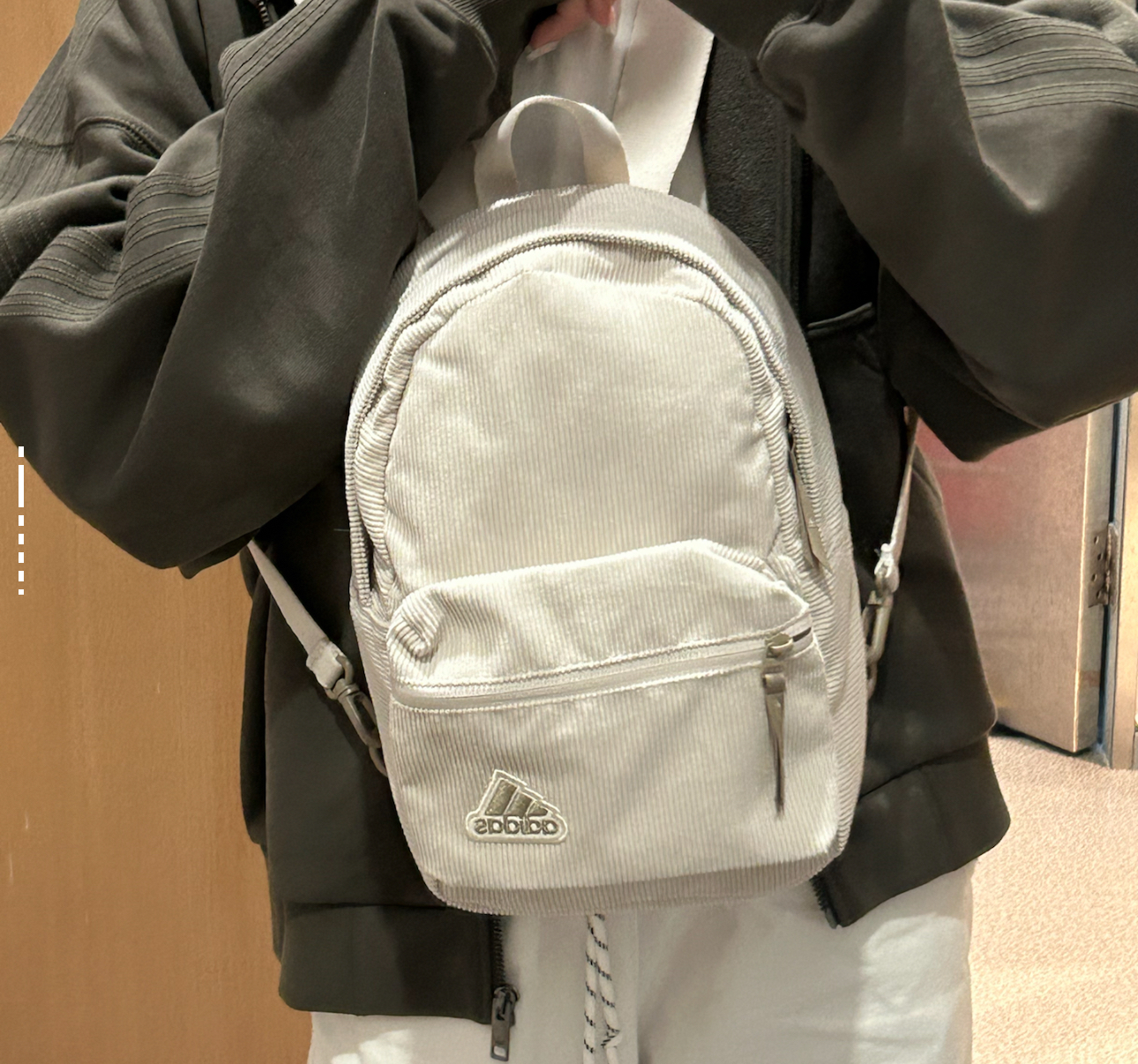 Adidas/阿迪达斯正品CORD MINI BP女士时尚大容量双肩包JF6251