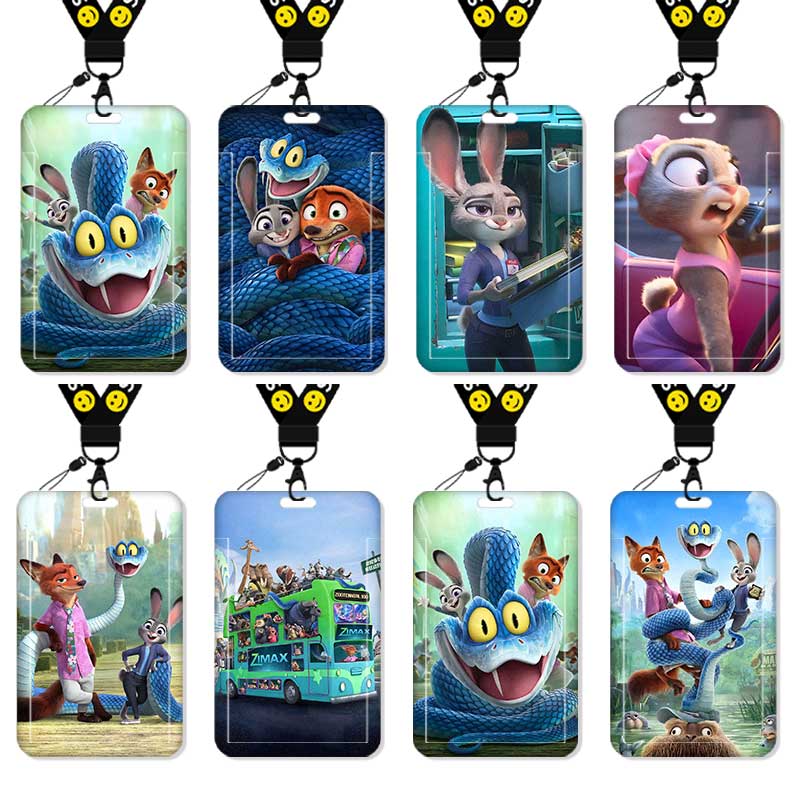 疯狂动物城2朱迪卡套饭卡校园卡身份证保护套公交卡学生水卡证件小卡片套工作证工牌证件套校牌尼克二次元风