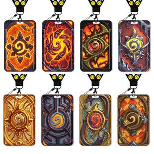 炉石传说卡套饭卡校园卡身份证保护套公交卡学生水卡证件小卡片套工作证工牌证件套校牌挂绳卡牌卡背周边男生