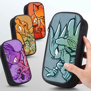 刺猬索尼克笔袋小学生铅笔盒2026新款超火文具袋初中生笔盒学生文具盒儿童幼儿园男生男孩男孩款网红爆款帅气