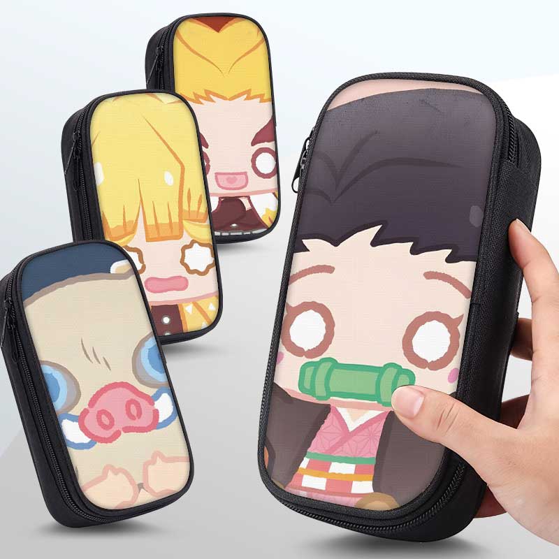鬼灭之刃灶门祢豆子笔袋小学生铅笔盒2025新款超火文具袋初中生笔盒学生文具盒网红爆款大容量女生男生男孩款