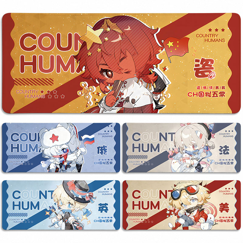 CH国拟五常鼠标垫超大号2025新款电脑垫子键盘桌垫同人周边定制女