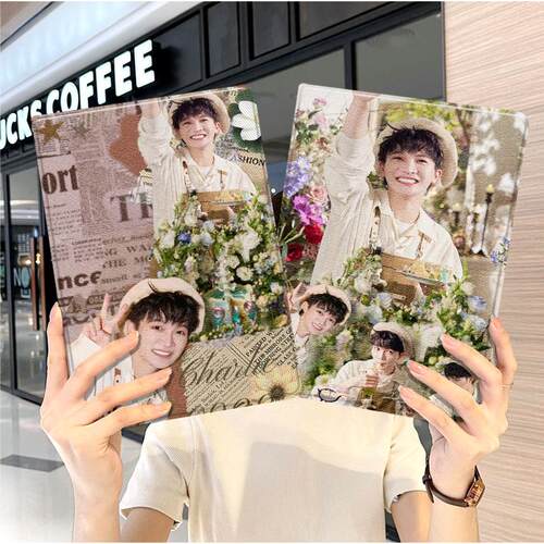 周深华为平板matepad11保护套5s壳air12周边v8pro外壳8荣耀9女m6带笔槽5小米7三折6pro适用6s红米se2024可爱