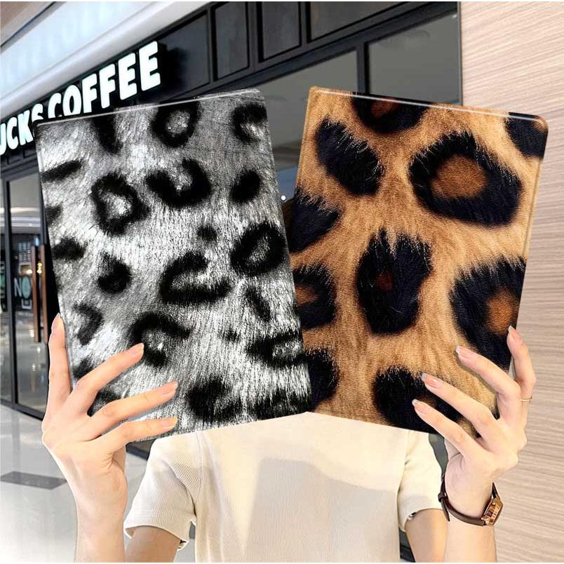 ins风豹纹ipad10保护套pro2024款11寸5苹果air7平板mini6壳4迷你3适用2三折2020带笔槽8第9代2021创意2018九