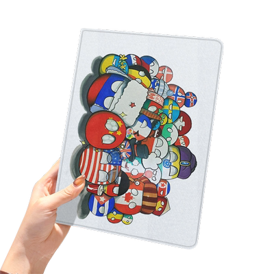 波兰球2024款ipad10保护套pro2018苹果mini5外套ipod9迷你4壳air6适用2平板3带笔槽十7第8代三折CH圈国拟五常
