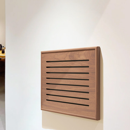 黑胡桃实木弱电箱盖板定制免打孔