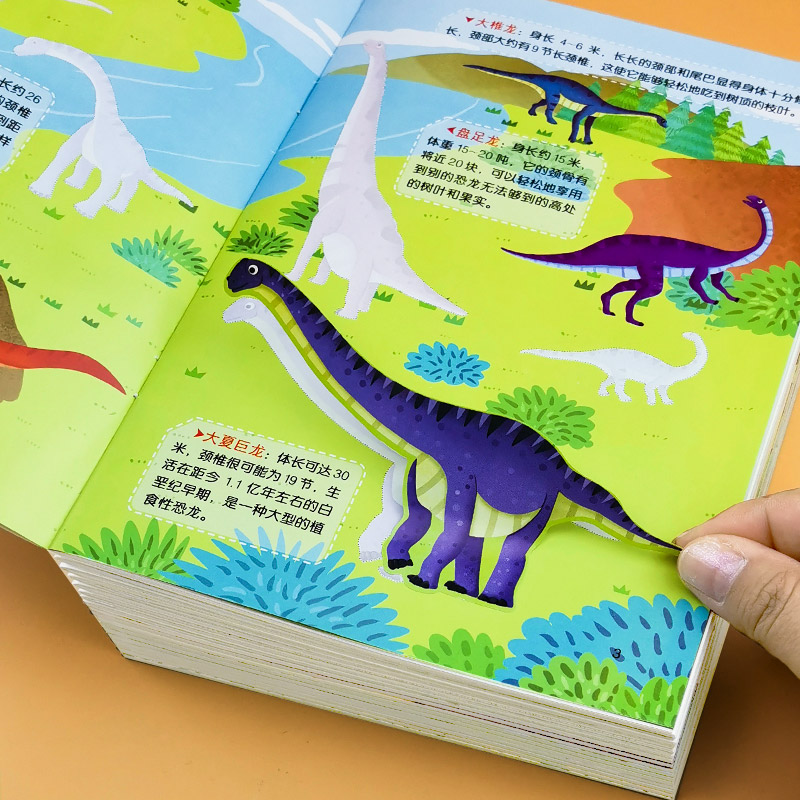 揭秘恐龙王国贴纸书儿童益智玩具幼儿园女男孩卡通贴贴画2-3-6岁5怎么看?