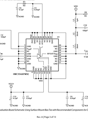 HMC465LP5 射频放大器测试机 测试架