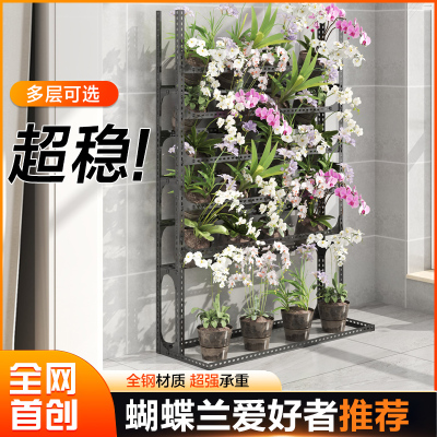 蝴蝶兰花架置物架移动兰花室内外架子家用阳台多层展示架自由调节