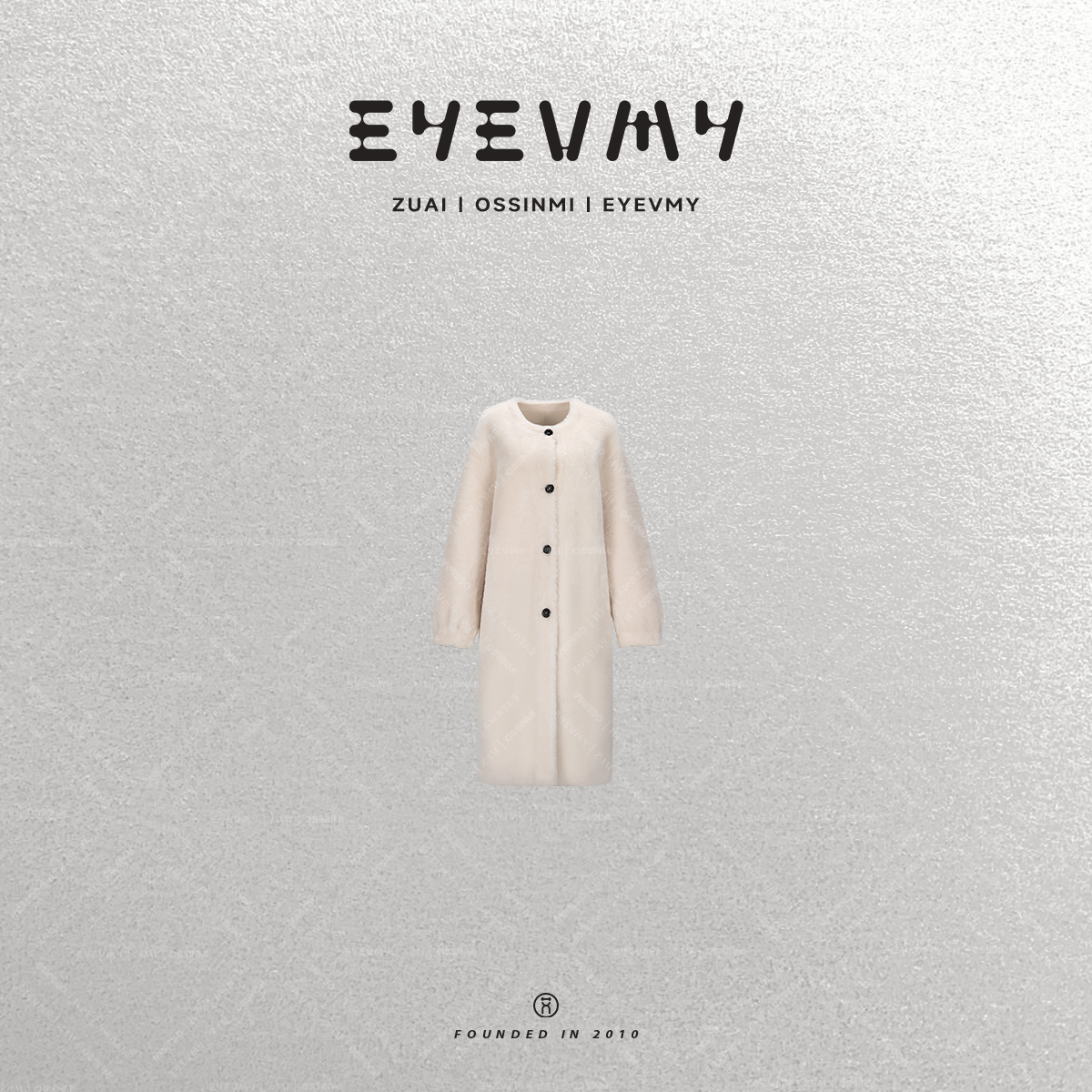 【南洋珍珠】轻软暖南非进口洛曼皮毛一体皮草长外套WT54PWK0016