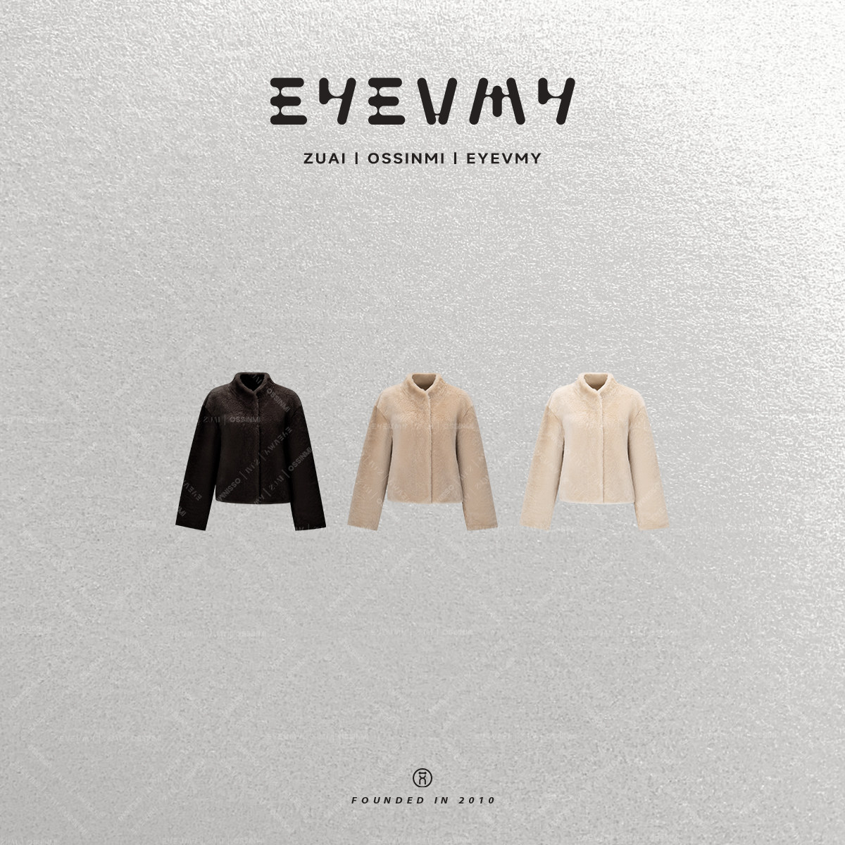 【斯拉夫】进口洛曼皮毛一体皮草立领隐形扣外套WT54PWK0013