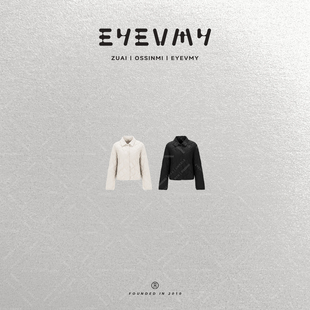 可拆翻领羽绒服轻薄外套WT54OWK018 90白鸭绒短款 菱格美学