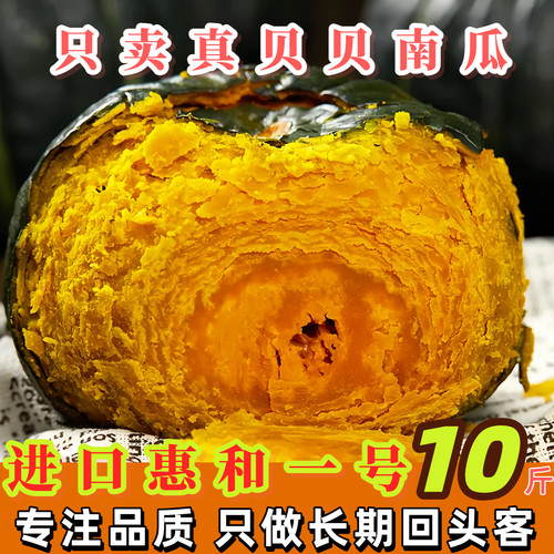 进口惠和一号正宗贝贝南瓜板栗味老南瓜婴儿辅食小南瓜粉糯香甜10