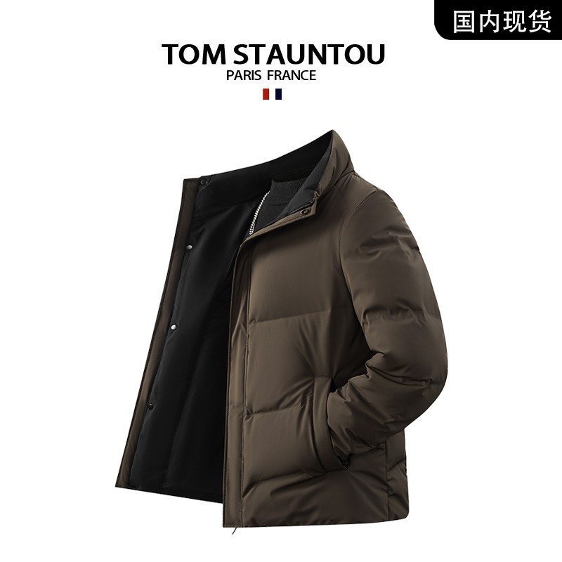 TOM STAUNTON/汤姆诗丹顿 秋冬季新款加绒加厚立领保暖羽绒服外套