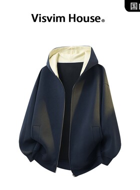 品牌现货撤柜】VISVIM WINGS春秋新款开衫连帽情侣卫衣外套潮男士