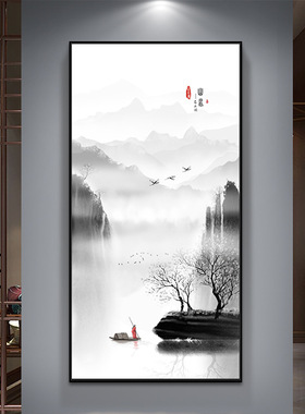 玄关新中式装饰画挂画